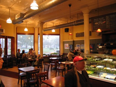 But inside the Bakery on the Common it was warm, inviting, and 